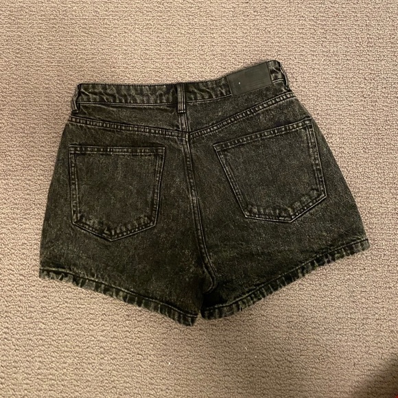 Frank and Oak The Stevie Good Cotton Jean Short in Black - Picture 2 of 3